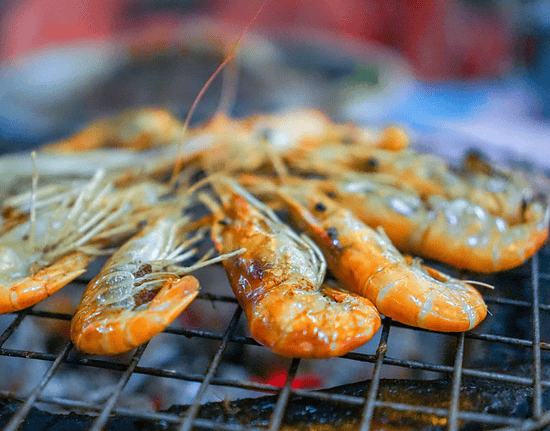 shrimp on a grill - can dogs eat shrimp