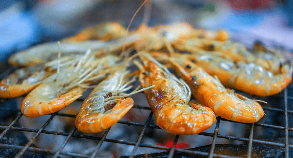 shrimp on a grill - can dogs eat shrimp