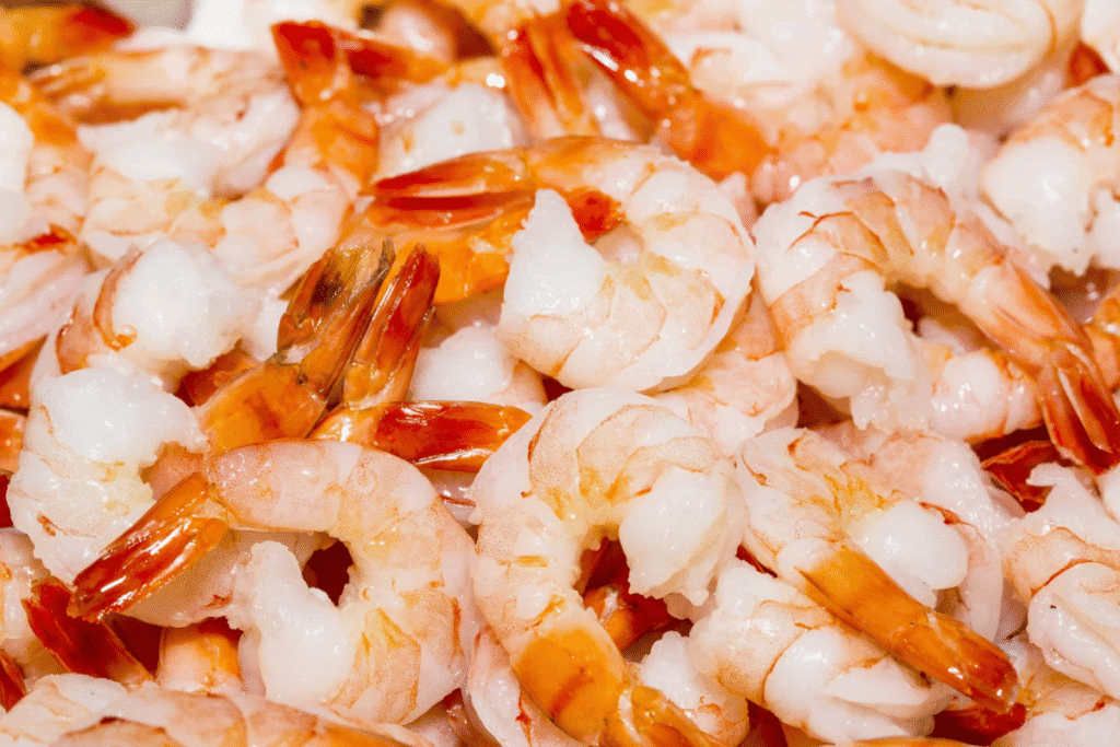 plate of shrimp - can dogs eat shrimp