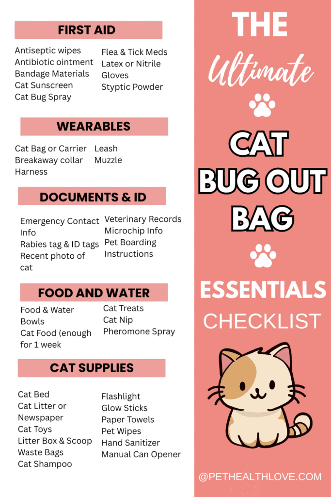 cat bug out bag