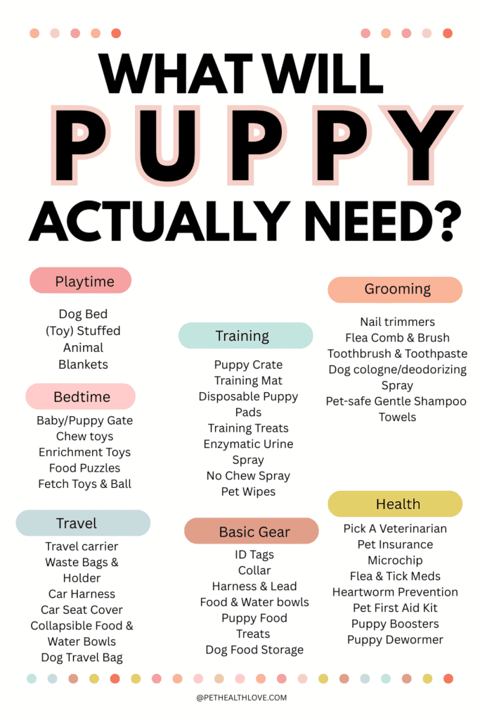 new puppy checklist