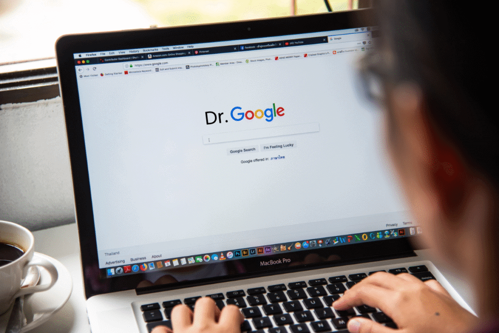 Dr. Google computer screen