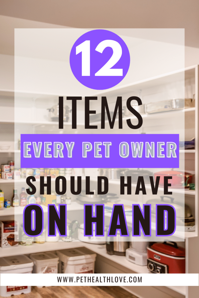 12 items every pet owner should have on hand